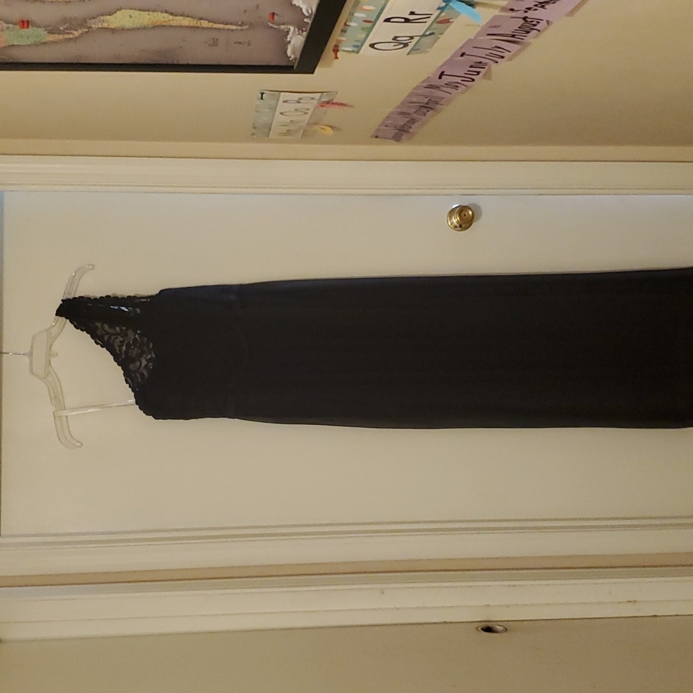 David's Bridal bride's made dress. Size 8. Color black